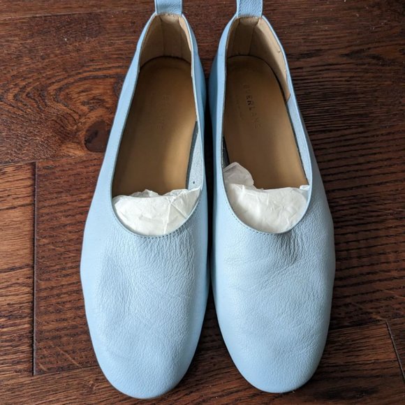 Blue Everlane Leather Day Glove Flats - Picture 1 of 4